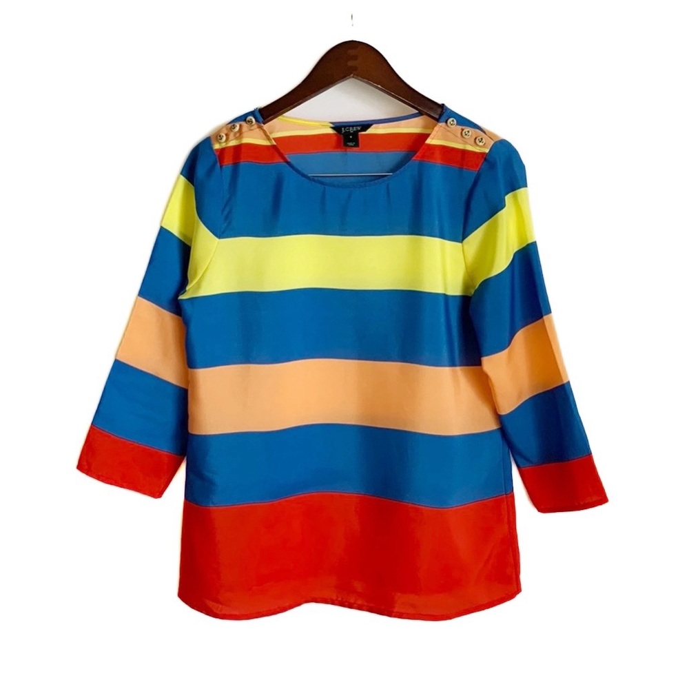 J. Crew Factory Nautical Stripe Top